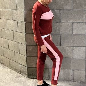 Anthropology joggers & sweater